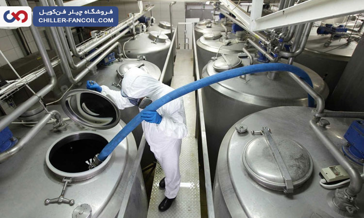 چیلر برای کارخانه صنایع غذایی