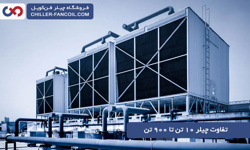 چیلر ۱۰ تن تا ۹۰۰ تن و تفاوت این مدل ها با یکدیگر